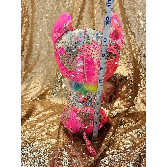 TY Flippables Sequin Plush - CHARMED the Chihuahua Dog (Medium Size - 9”) P7 - Picture 3 of 4